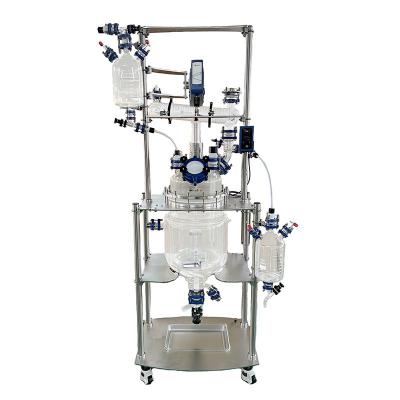 ChemTron PG50-1双夹套中试玻璃反应釜套装